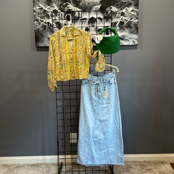 Free people Levi’s maxi denim skirt - Picture 4 of 11